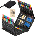 KALOUR Premium 144 Drawing Pencil Set - Complete Art Kit for Beginners