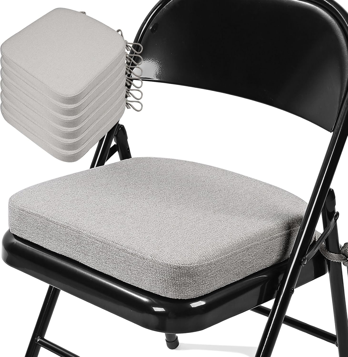 Thickened 2in Memory Foam Folding Chair Cushions for Comfort