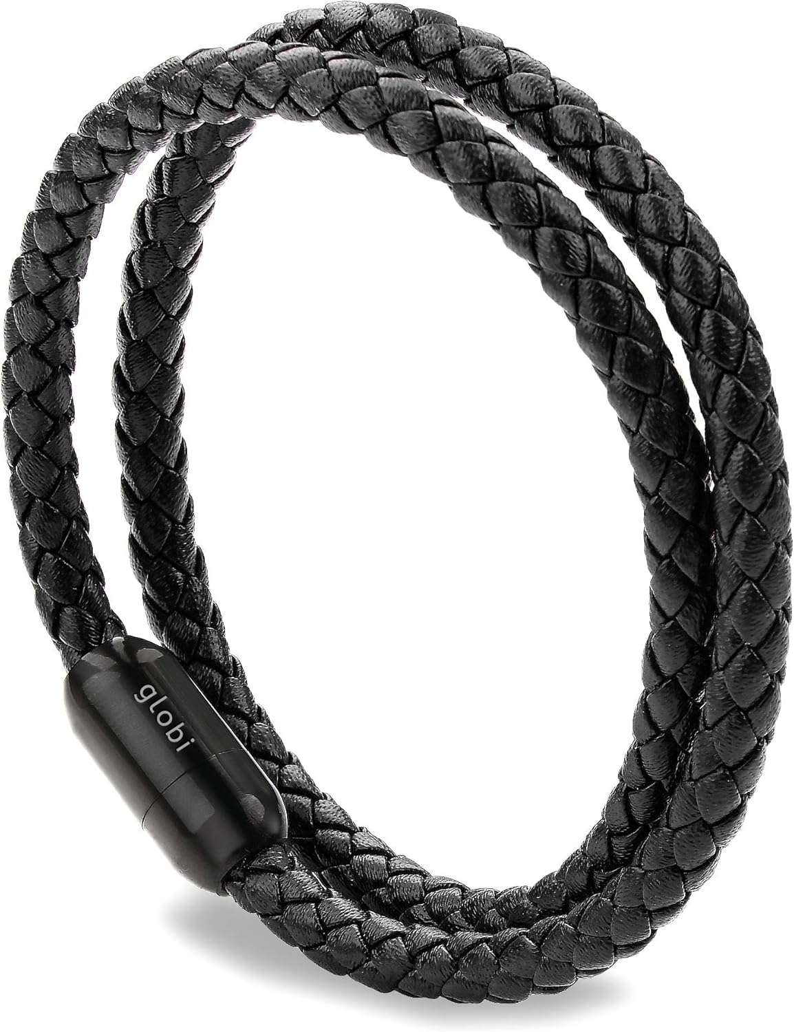 Globi Leather Bracelet: Magnetic Clasp for Easy Wear