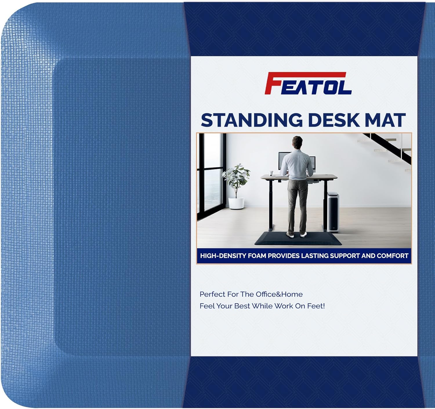 Anti Fatigue Mat for Kitchen and Standing Desks, 20in x 39