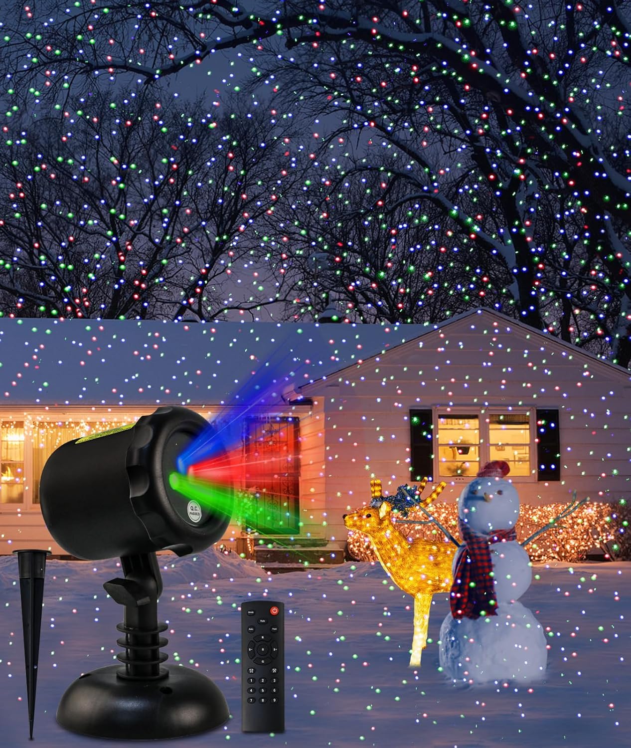 Wireless Remote Christmas Projector - Illuminate with Ease!