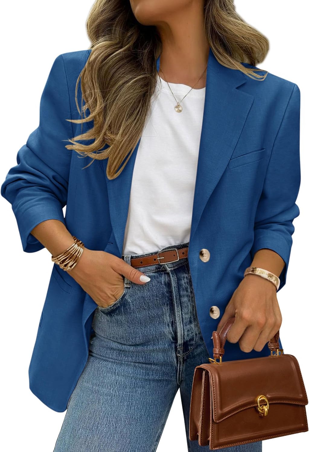 PRETTYGARDEN Blazers for Women Business Casual with Pockets