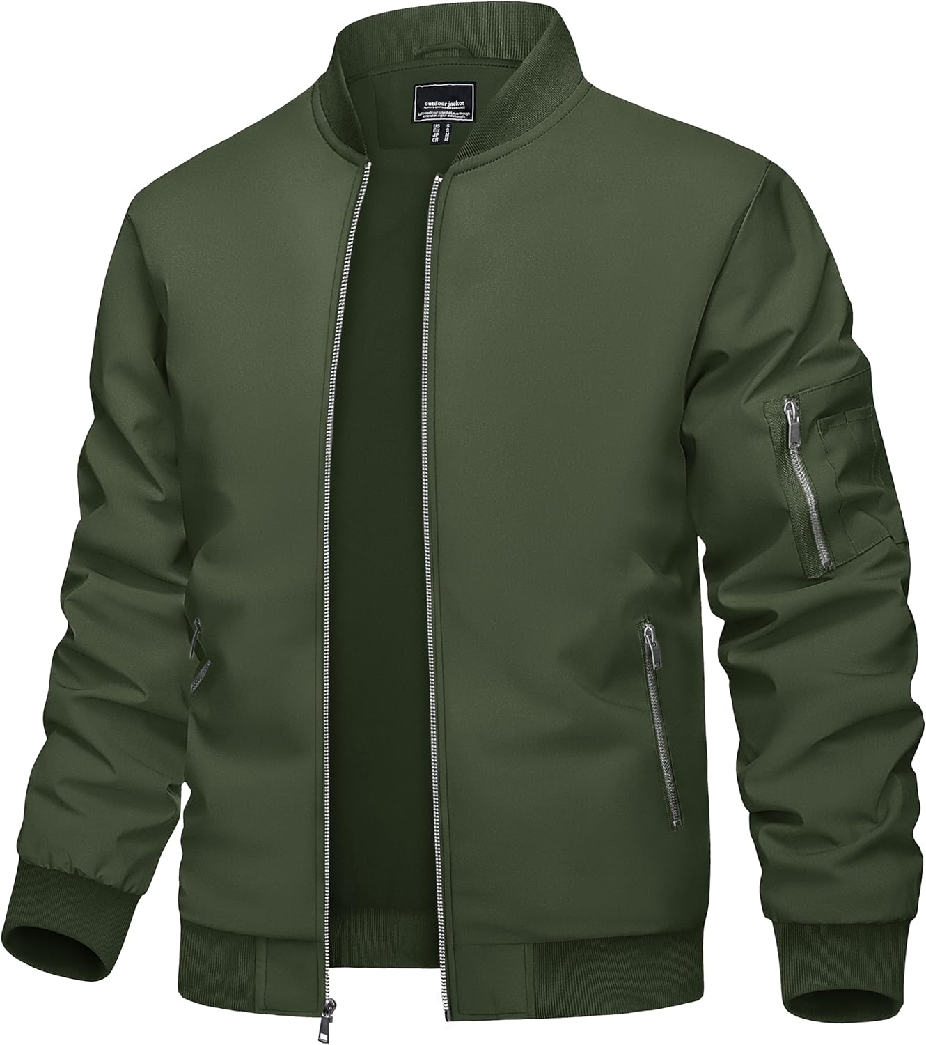 TACVASEN Men's Lightweight Bomber Jacket for Spring and Fall