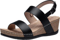 Platform Wedge Sandals for Women - Open Toe Ankle Strap Comfort