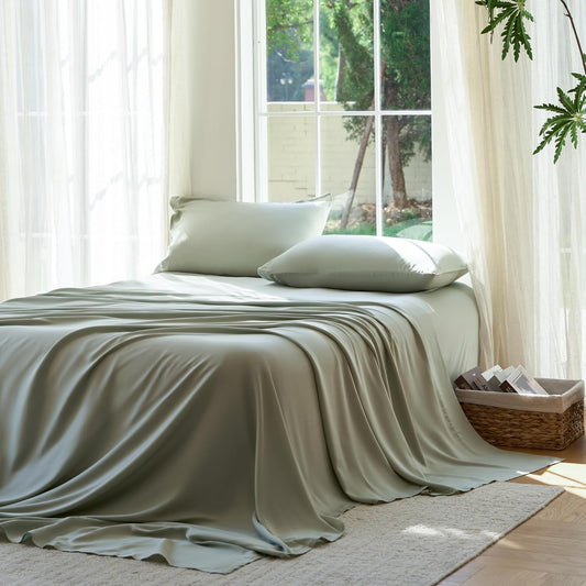 DOZ Bamboo Sheet Set - Buttery Soft, Cooling, Deep Pocket Design