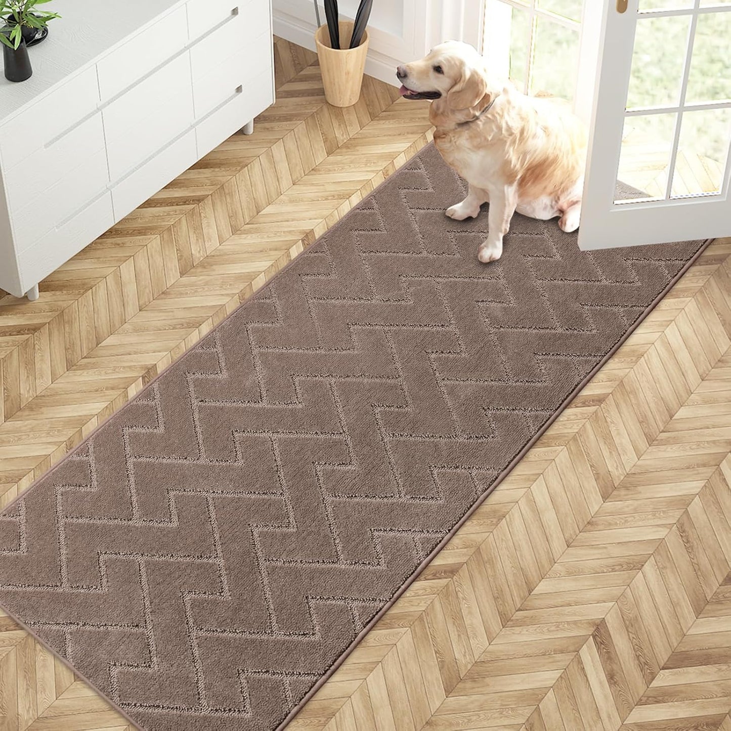 PURRUGS Dirt Trapping Door Mat: Non-Slip & Machine Washable