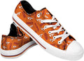 FOCO College Team Logo Repeat Print Low Top Canvas Sneakers - Fan