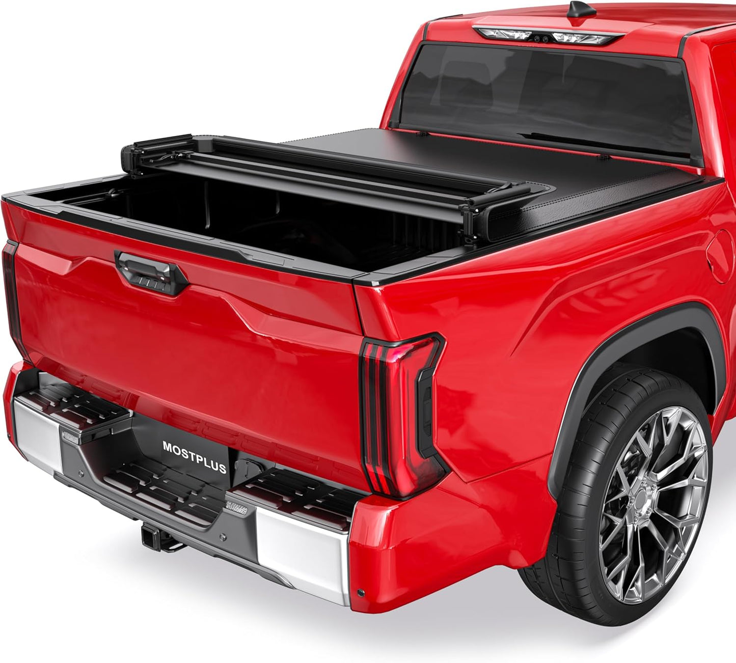 MOSTPLUS Quad Fold Soft Tonneau Cover for 2014-2025 Tundra