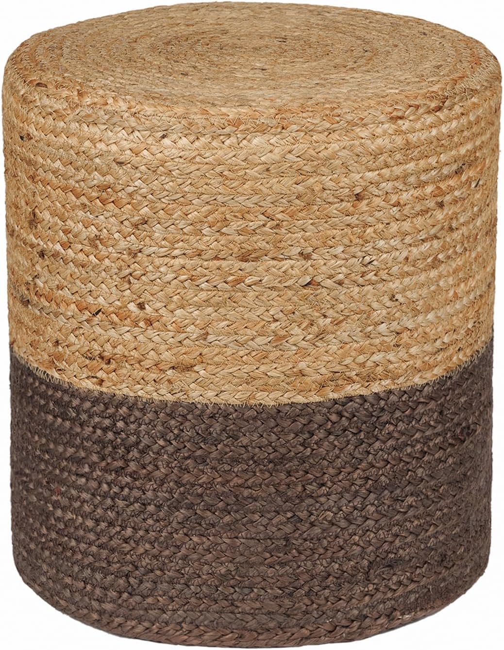 Cylindrical Pouf Foot Stool Ottoman for Living Room & Bedroom