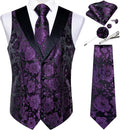 Unique DiBanGu Men's Vest Set Featuring Paisley for Celebrations