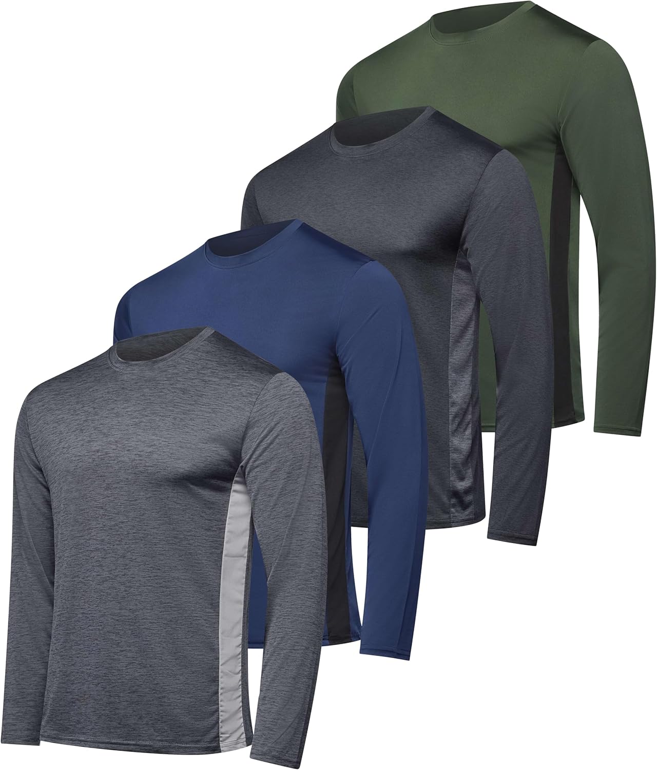 Mens Long Sleeve Dry Fit T Shirts for Hiking and Work