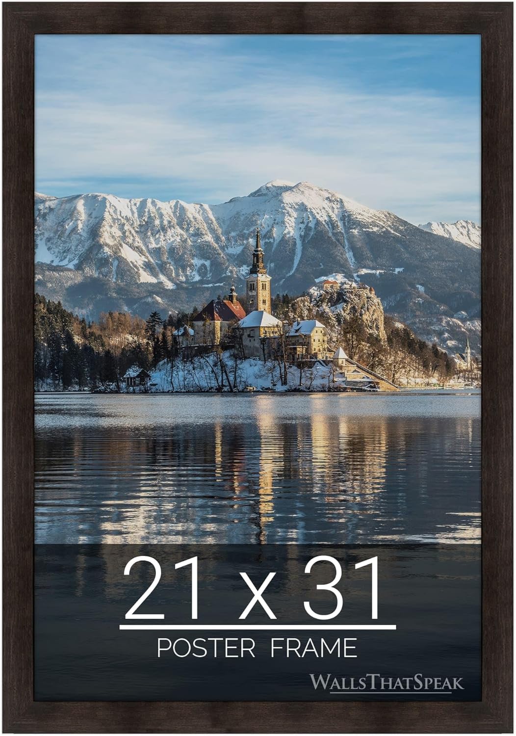 21x31 Espresso Brown Picture Frame for Puzzles and Photos