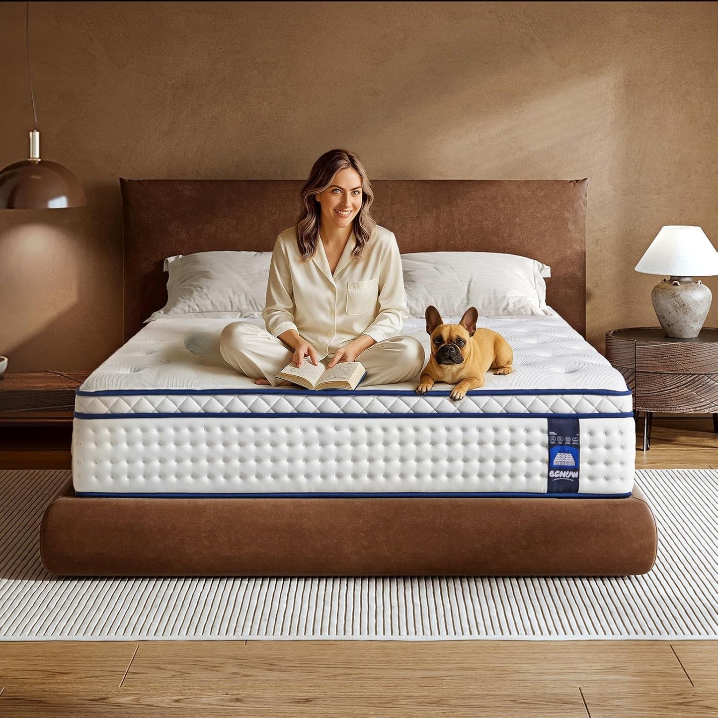Queen Mattress Hybrid 12 Inch with Pocket Springs for Comfort