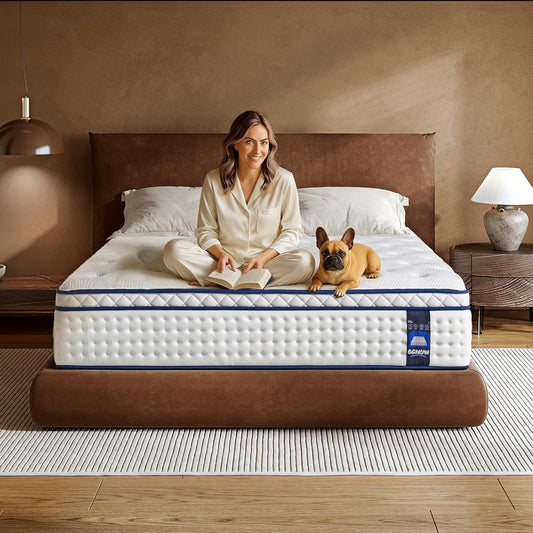 Queen Mattress Hybrid 12 Inch with Pocket Springs for Comfort