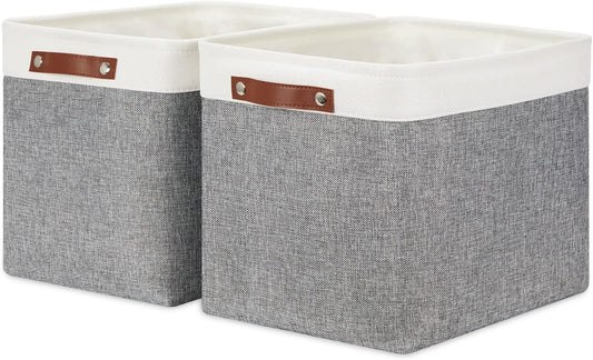 HNZIGE Large Fabric Storage Baskets for Organizing Your Space