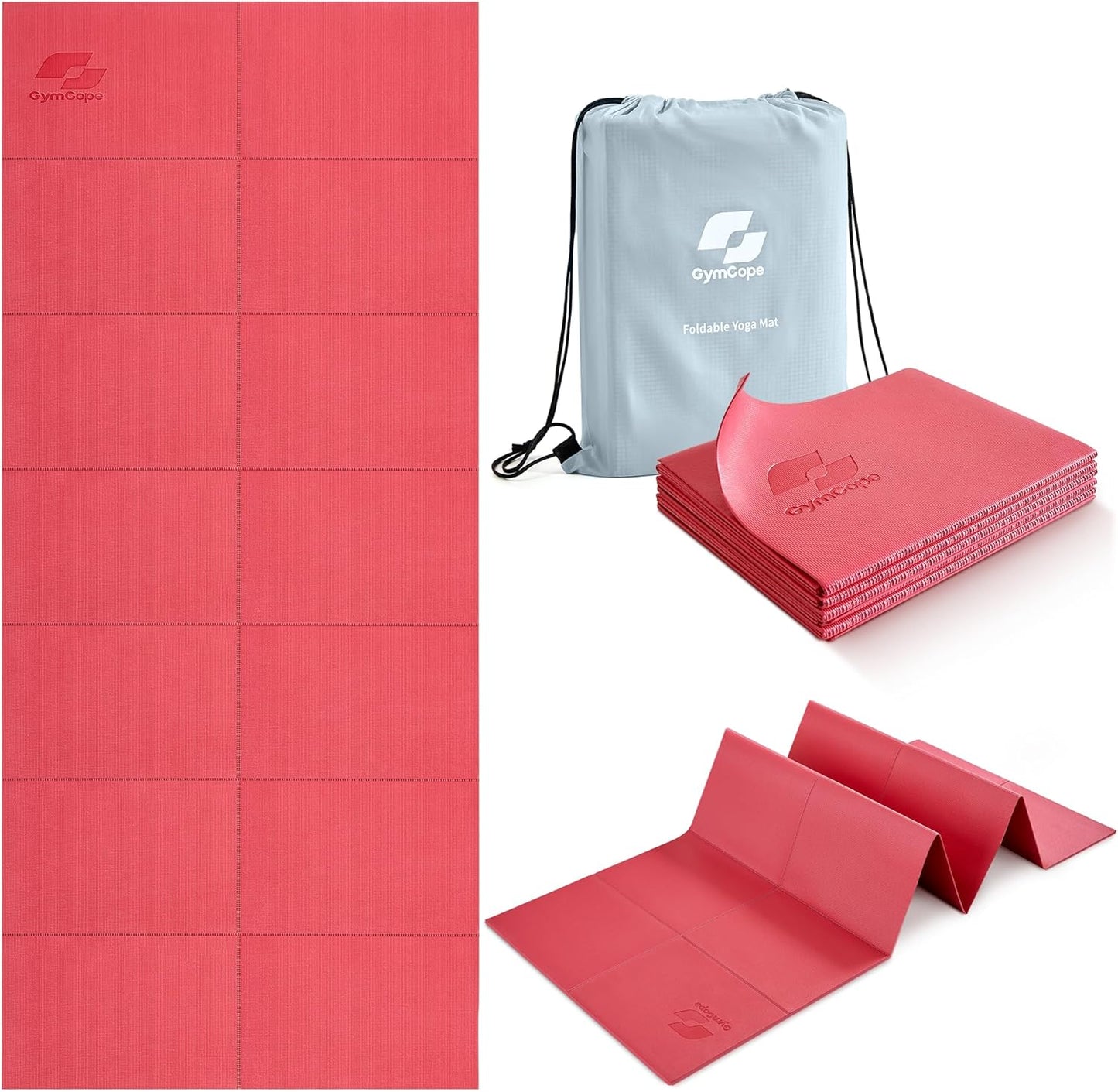 Portable 68x24 Yoga Mat - Lightweight & Foldable for On-the-Go Fitness