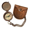 Brass Compass with Thoreau Quote - Gift for Graduation or Adventure