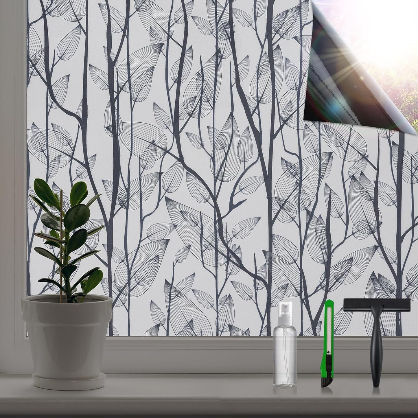 Leaf Pattern Window Tint for Complete Privacy and Style