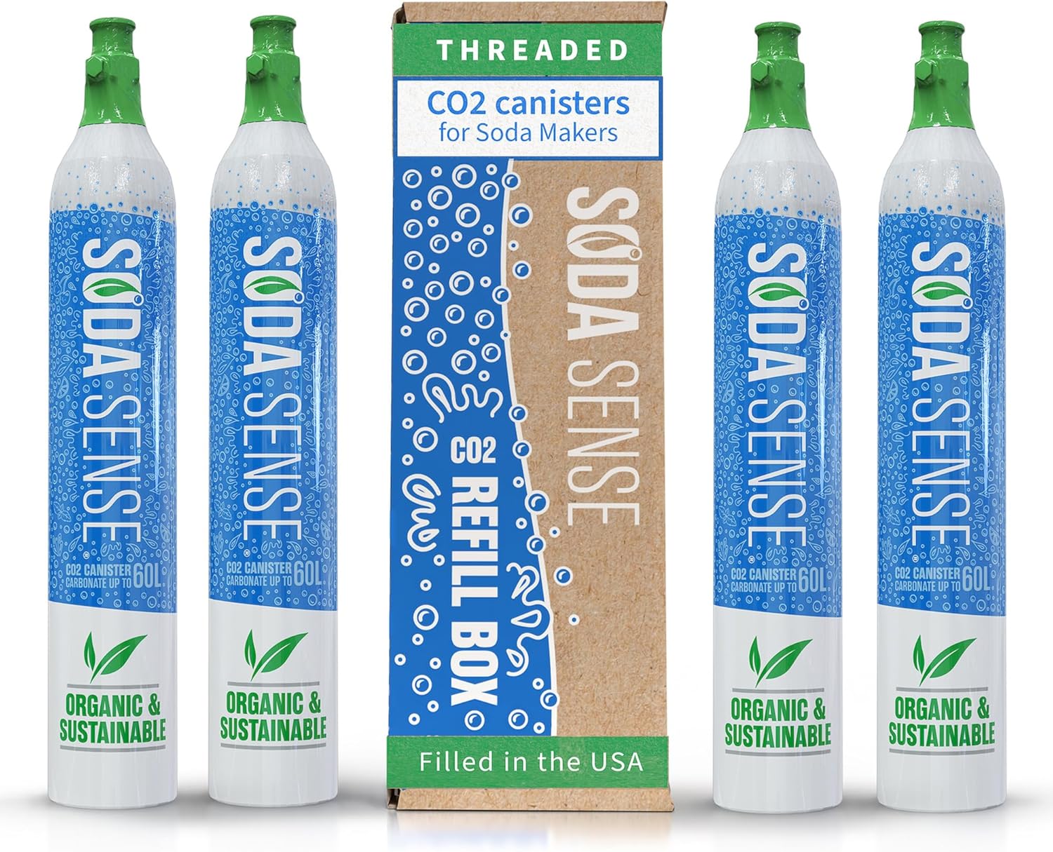 Soda Sense 60L CO2 Exchange Canister - Perfect for Sparkling Water