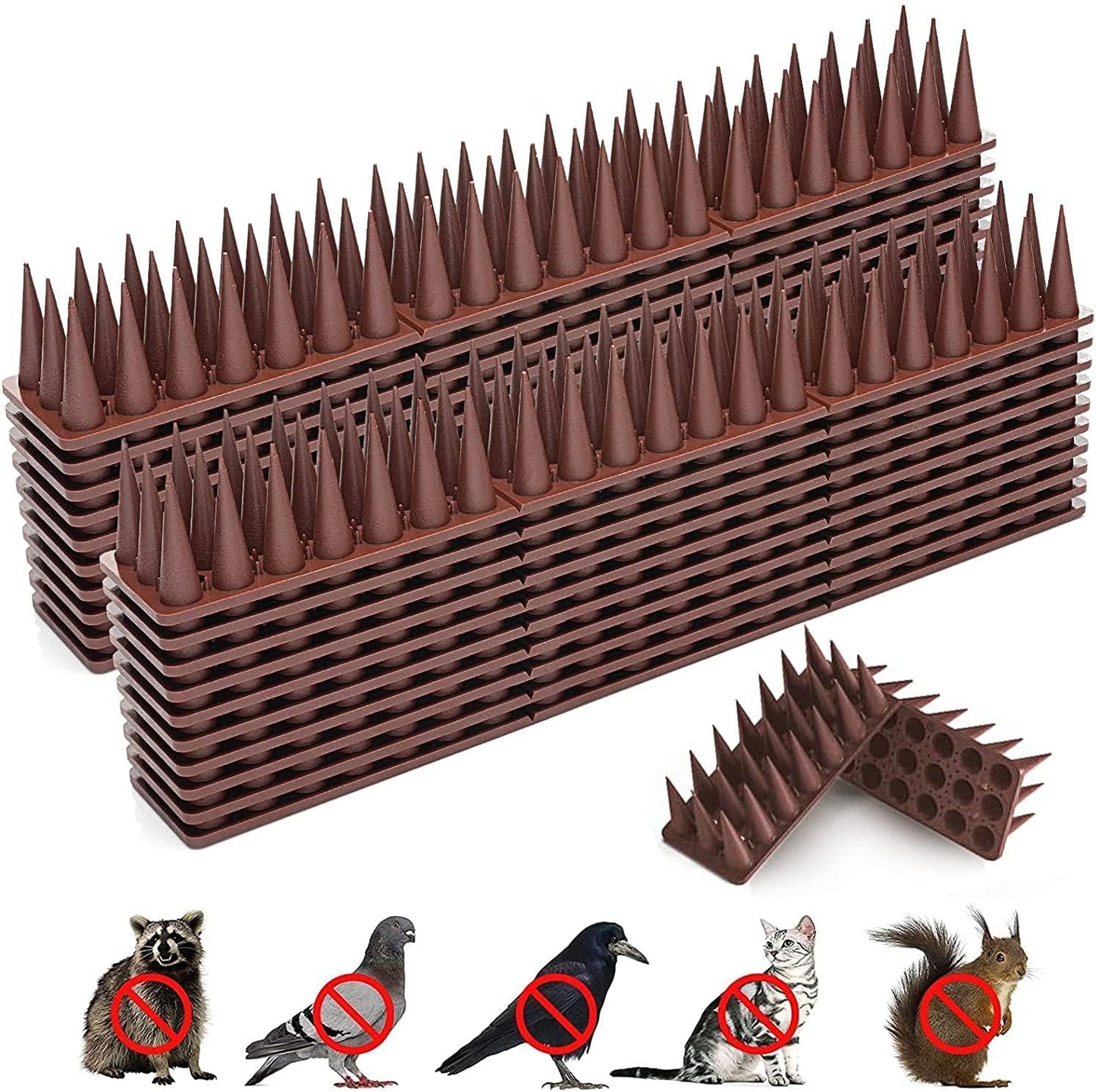 Bird Spikes 40 Pack Effective Pigeon Deterrent for Small Birds