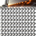 3/4ft Round 3 LED Amber Side Marker Lights - 100 Pack