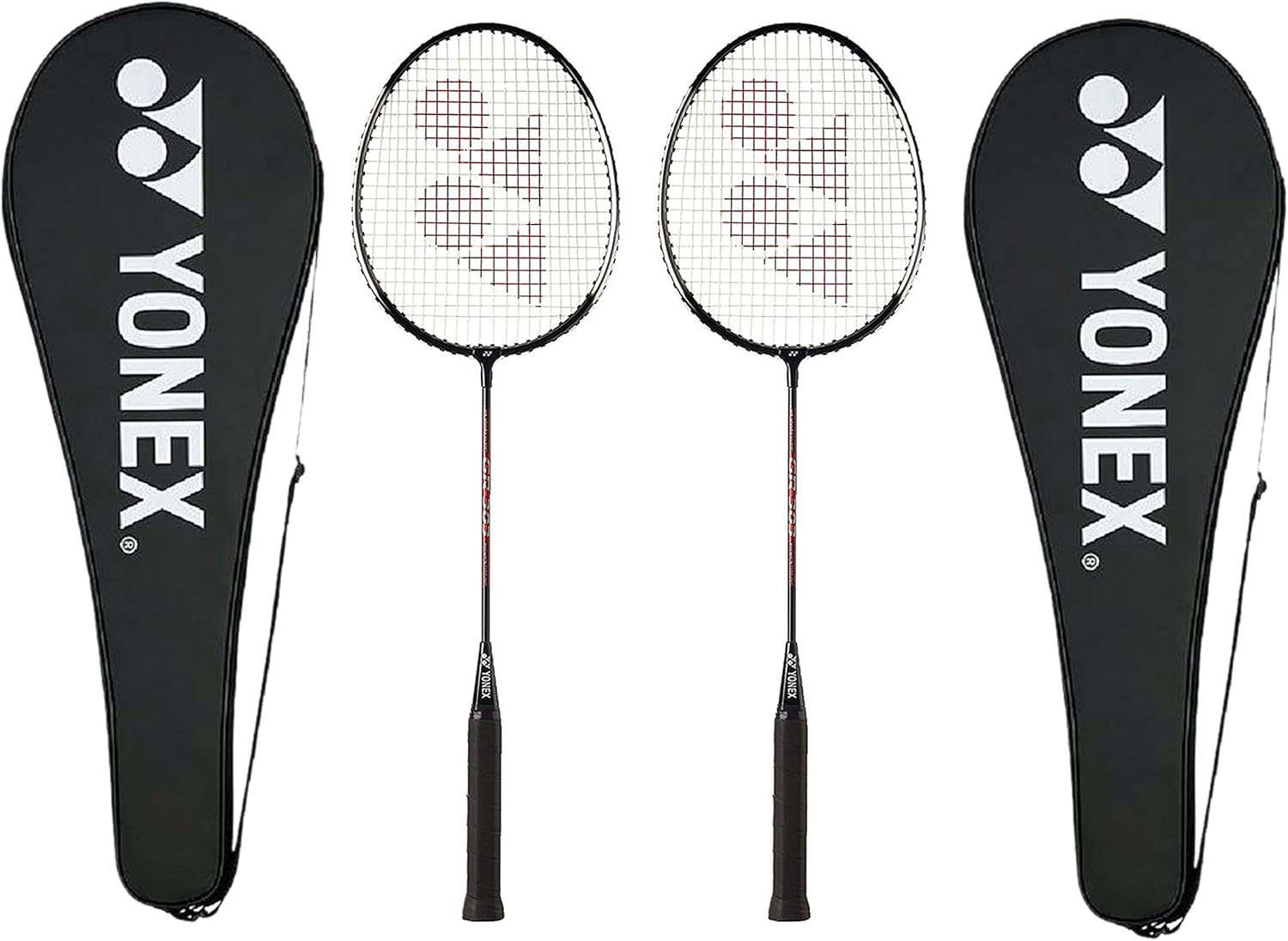 Yonex GR 303 Combo Badminton Racquet Set of 2 with Cover
