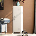 Metal Cabinet Home Office Storage Locker with Lockable Doors - Sleek