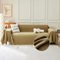STACYPIK Wear-Resistant Chenille Yellow Sofa Cover Review