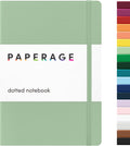 PAPERAGE Dotted Journal Notebook (Sage Green) - Medium Hardcover