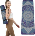 Printed Yoga Mat 72in x 24in 6mm Non Slip Exercise Mat - Extra Thick