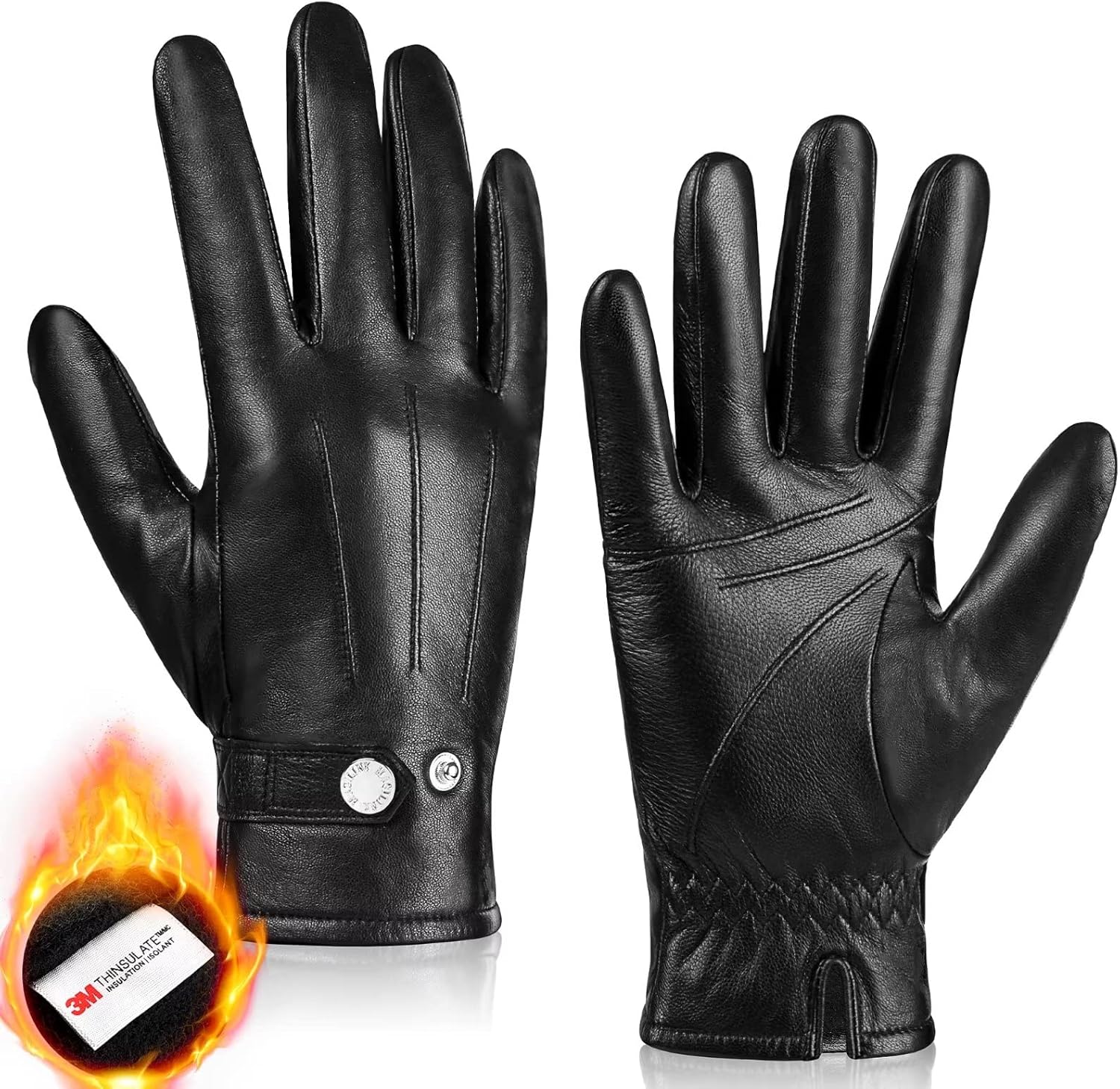 Warm Tech Sheepskin Gloves by MAGILINK