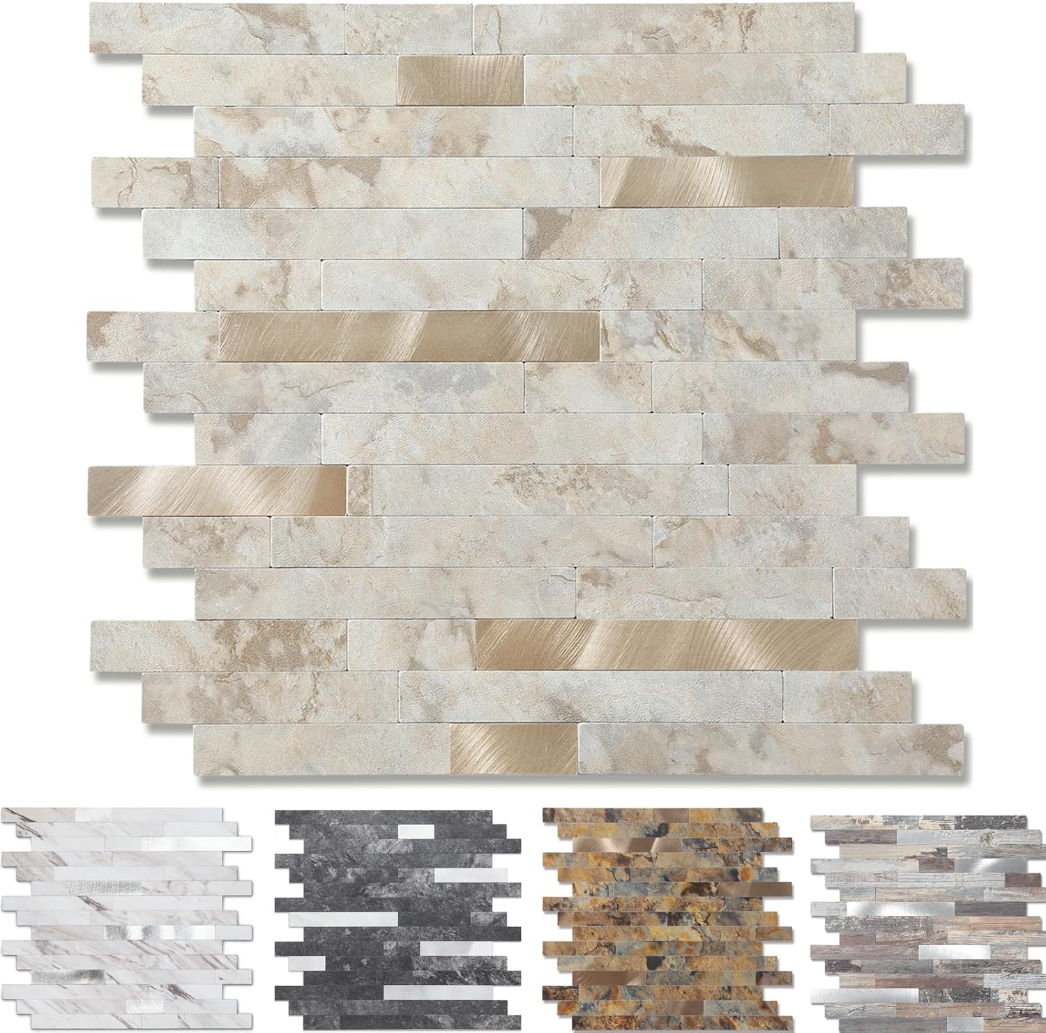 20-Sheet Peel and Stick Backsplash Wall Tile for Kitchen