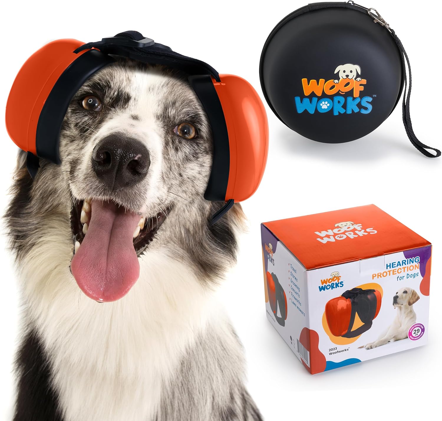 Dog Ear Muffs for Noise Protection and Stress Relief for Dogs