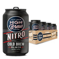 Nitro Black Cold Brew Coffee - Sugar Free, Ready-To-Drink (Pack of 12)