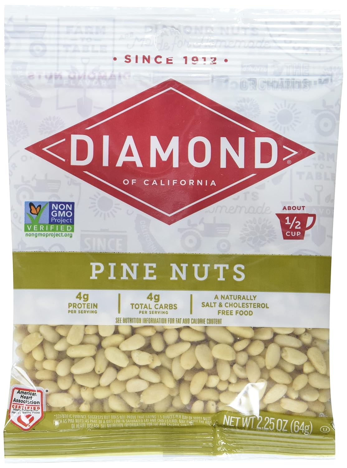 Diamond of California Pine Nuts for Cooking and Snacking