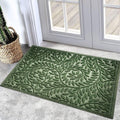 Front Door Mat 23ftx35ft Heavy Duty Non Slip Entrance Mat - Green