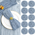 60 Pack Gauze Cheesecloth Napkins Dusty Blue - Soft Rustic Table