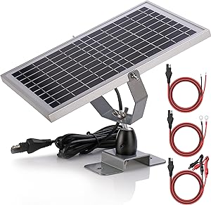 12V Solar Battery Charger Maintainer with Intelligent MPPT Control