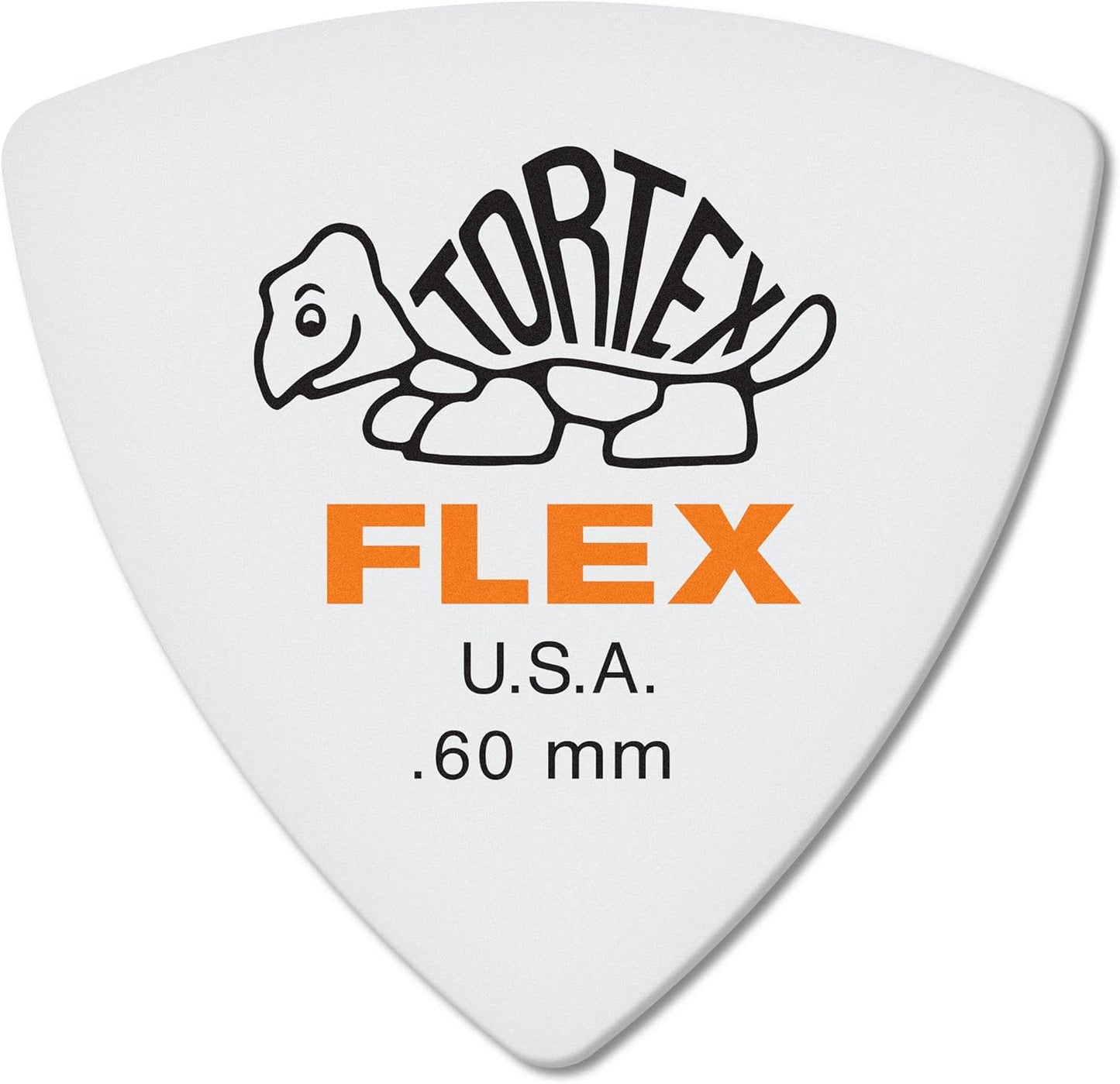 Dunlop Tortex Flex Triangle .60mm Orange Guitar Picks - 72 Pack