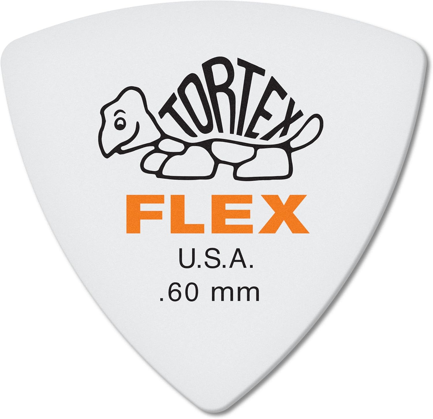 Dunlop Tortex Flex Triangle .60mm Orange Guitar Picks - 72 Pack