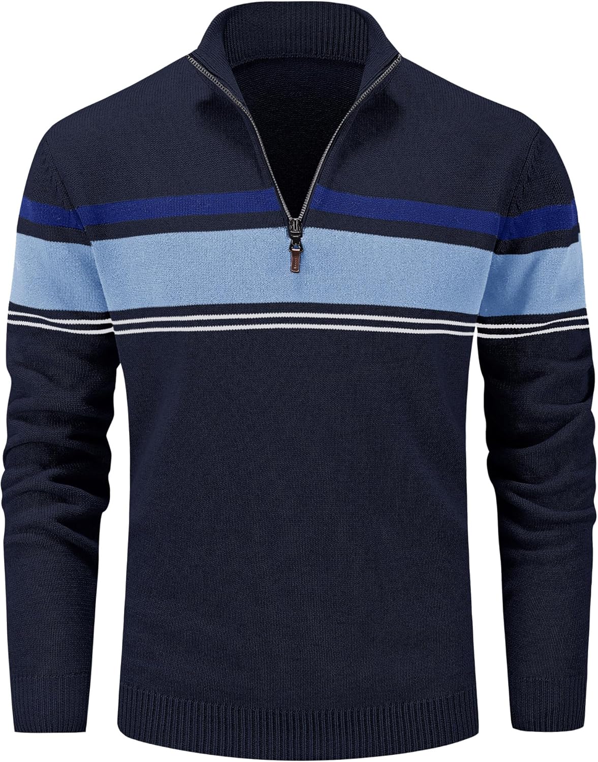 MAGCOMSEN Men's 1/4 Zip Cotton Sweater for Fall and Winter