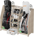 Premium Wooden Golf Bag Organizer with Drawer by Ponsonbay