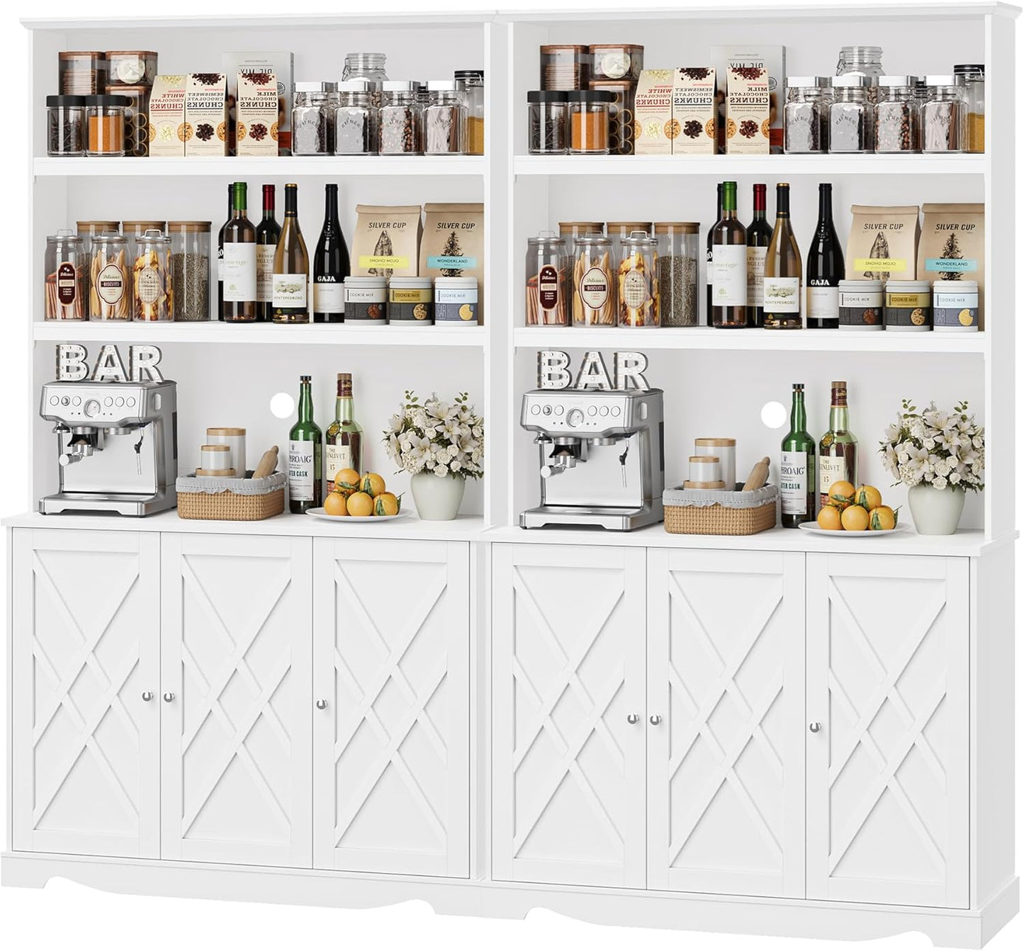 Modern Storage Cabinet & Coffee Bar Combo - HOSTACK