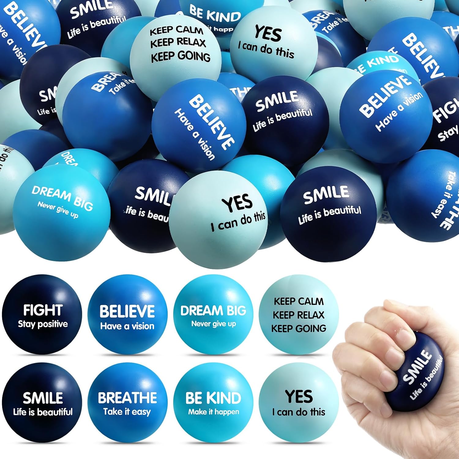 Liliful Motivational Stress Balls Bulk for Adults Fidget Toys