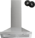 FIREGAS Range Hood 24 in Wall Mount - Compact 450 CFM Ventilation