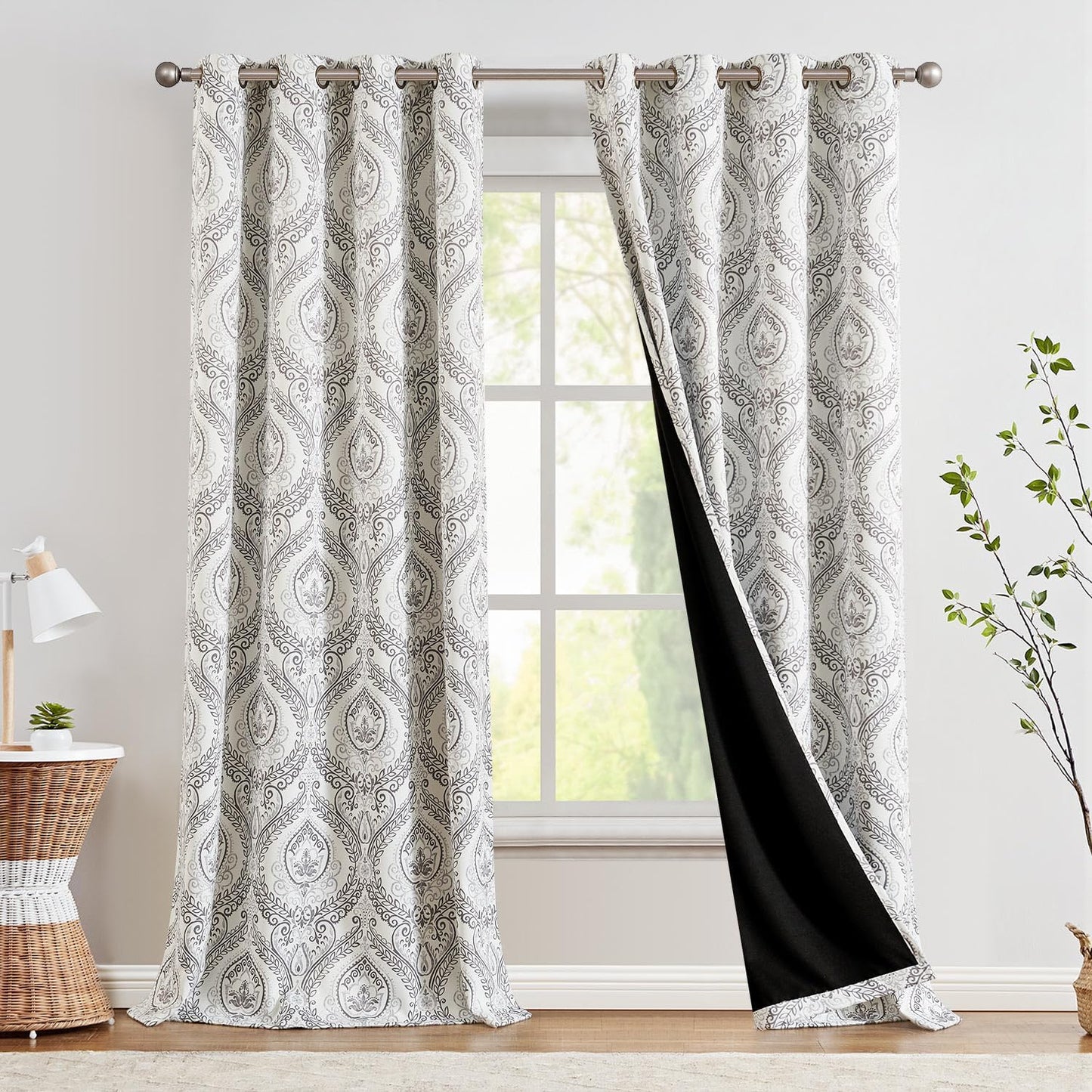 jinchan Blackout Curtains 96 Inches Long for Cozy Bedrooms