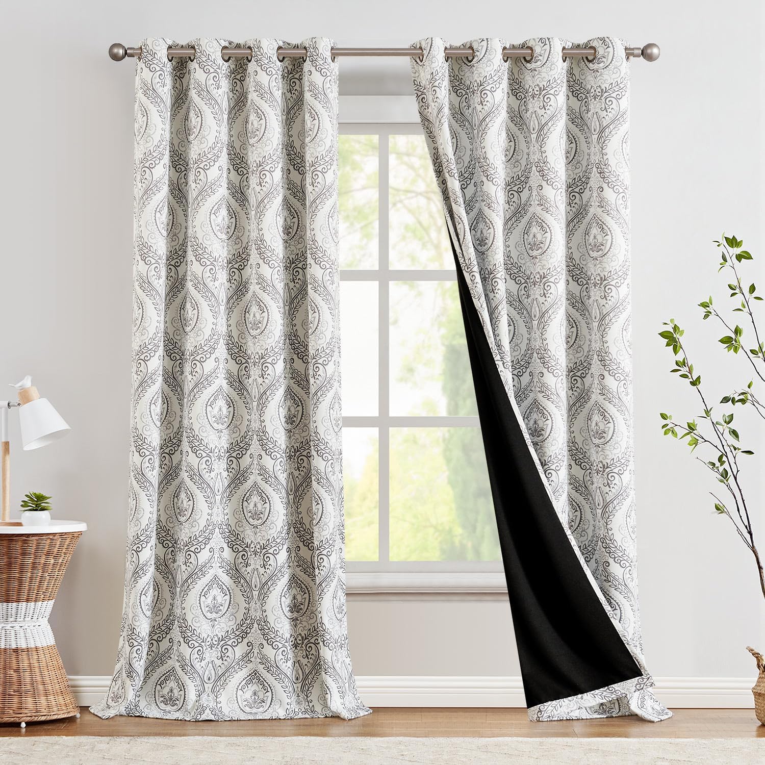 jinchan Blackout Curtains 96 Inches Long for Cozy Bedrooms