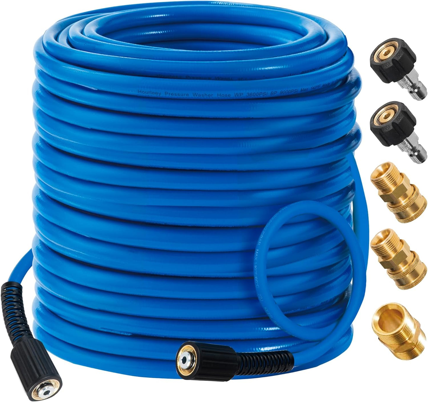 Hourleey Pressure Washer Hose 100 FT for 3600 PSI Cleaning