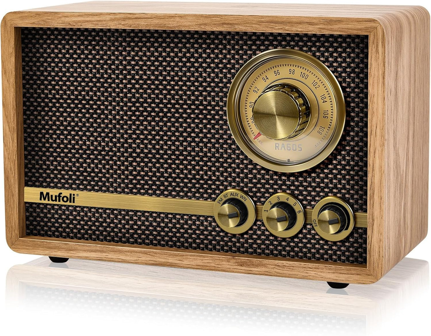 Vintage Bluetooth Speaker with White Noise Machine for Home