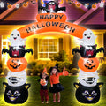 8FT Halloween Arch Inflatable Decoration - Friendly Pumpkin, Ghost